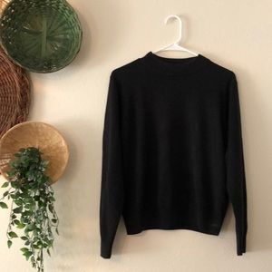 Black Mockneck Sweater